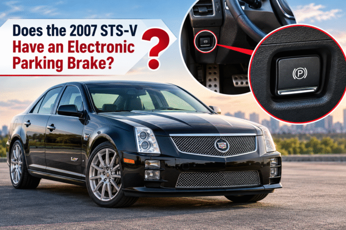 2007 sts-v have an electronic parking brake