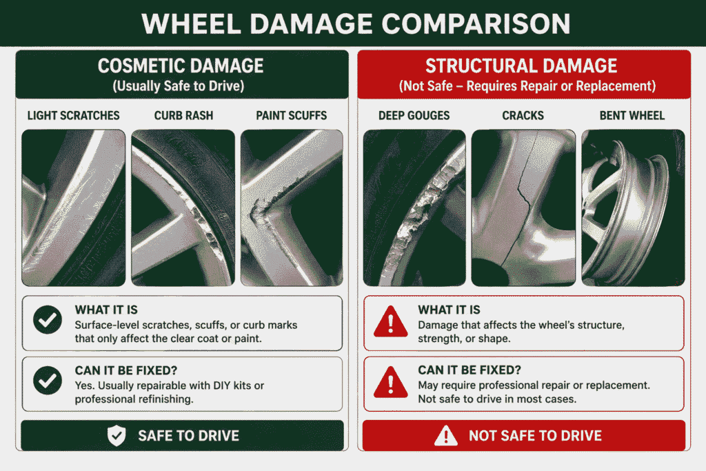 wheel damage comparison